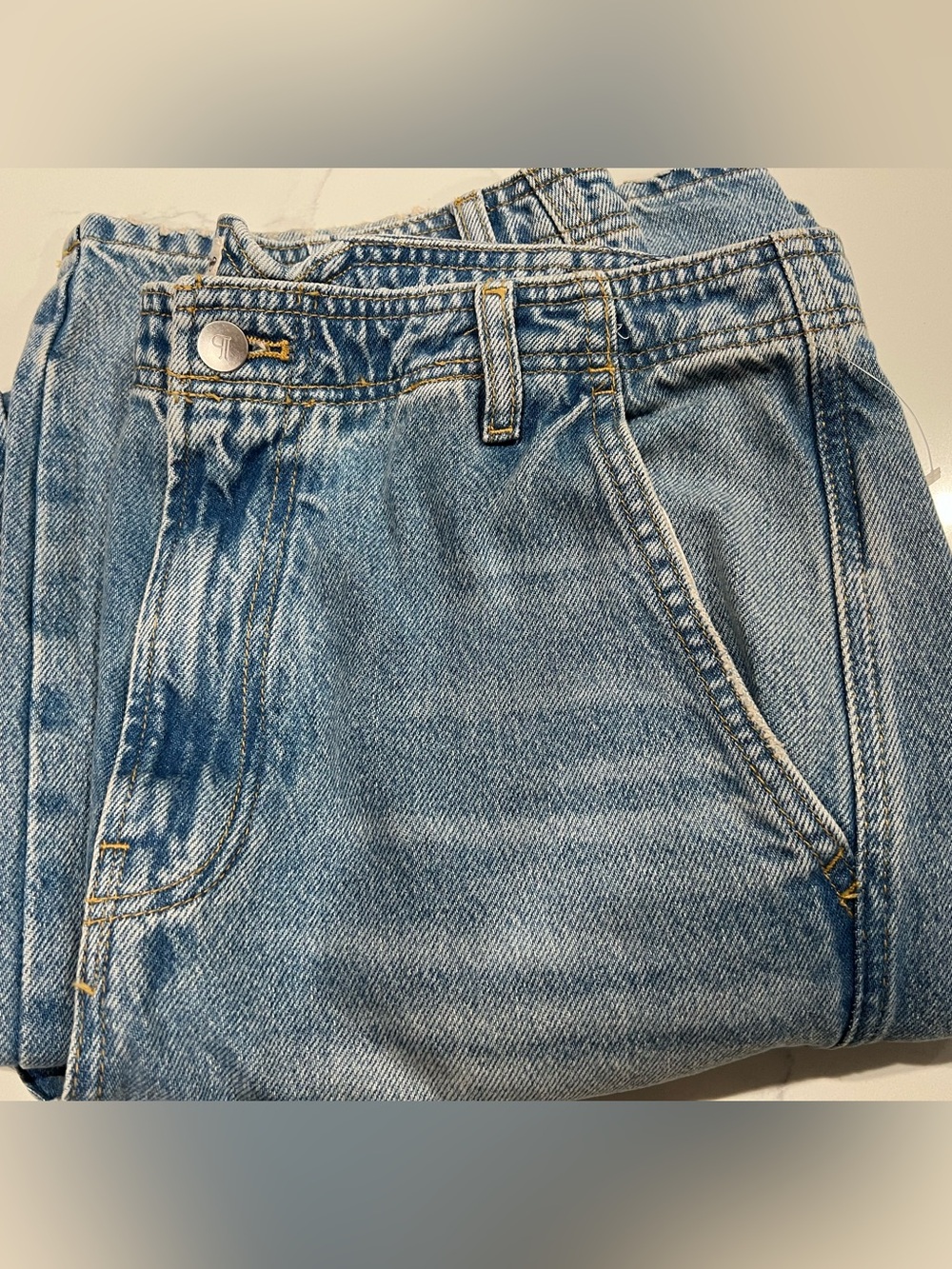 Pilcro Anthropologie Relaxed Wide Leg Light Wash Women's Jeans - Size 34” - Picture 10 of 16